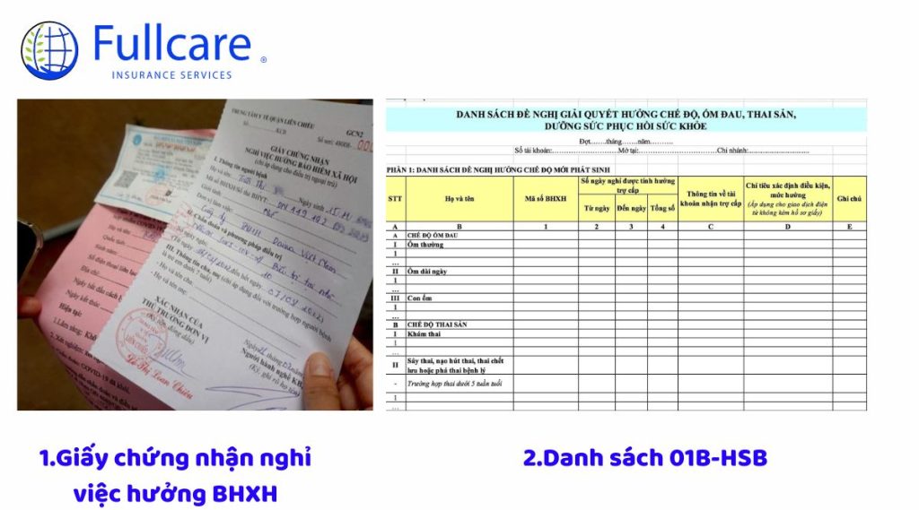 Giấy chứng nhận nghỉ việc hưởng Bảo hiểm xã hội